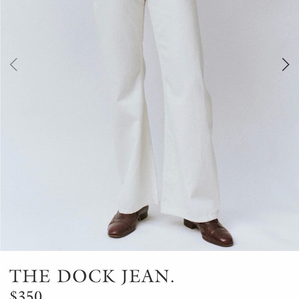 THE GREAT. White Flare Jeans